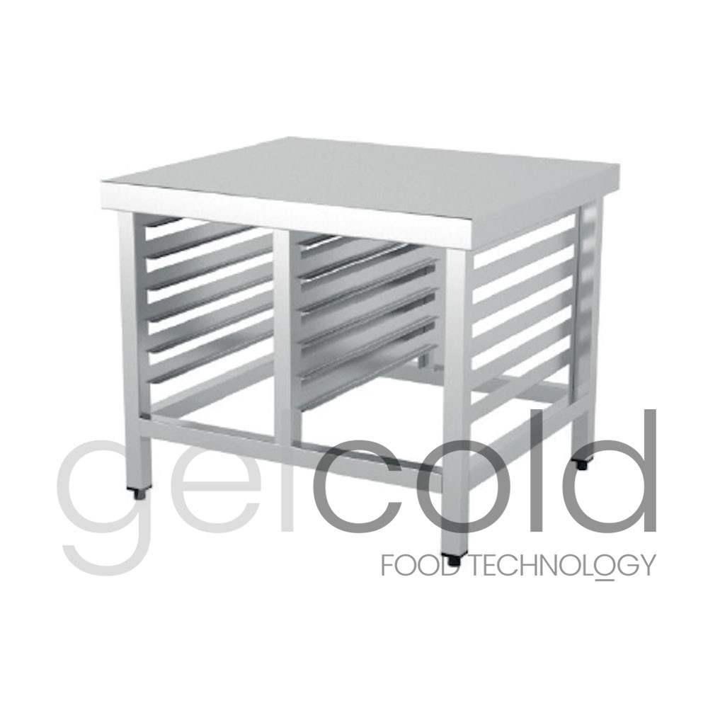 Mesa soporte para horno con guías
