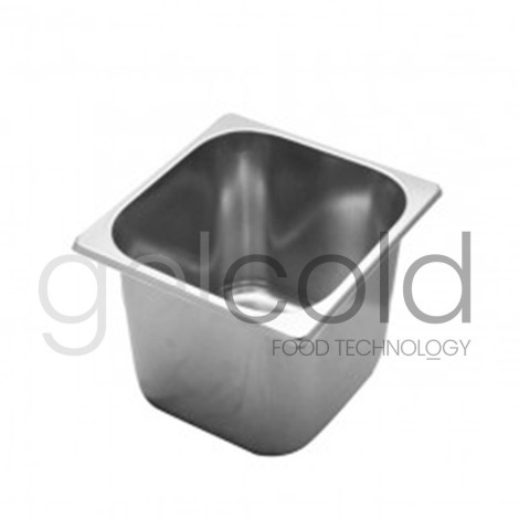 Cubeta heladeria Inox 180x165x120 profesional de heladería