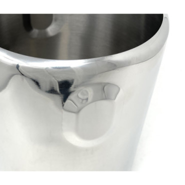 Contenedor inox para carapinas Ø 210 antirotación de heladería