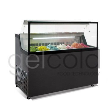 vitrina expositora de helados y cremas