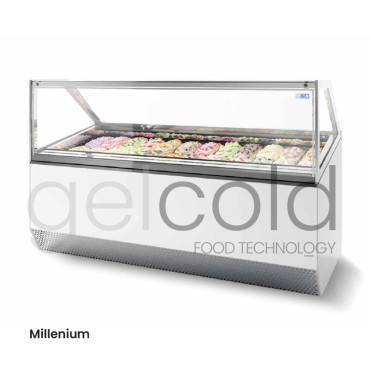 Vitrina helados ISA Millenium Cristal recto
