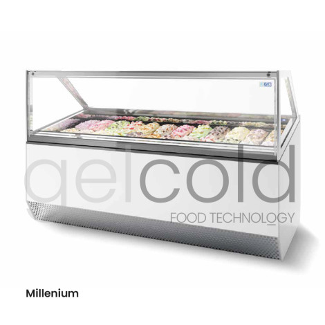 Vitrina helados ISA Millenium Cristal recto