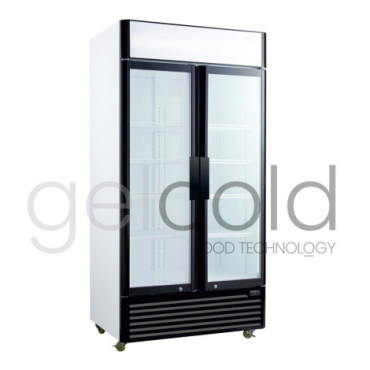 Armario expositor regrigerado 800 Lt. dos puertas batientes