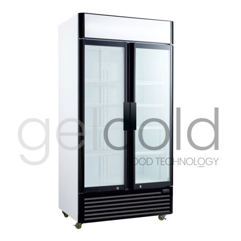 Armario expositor regrigerado 800 Lt. dos puertas batientes