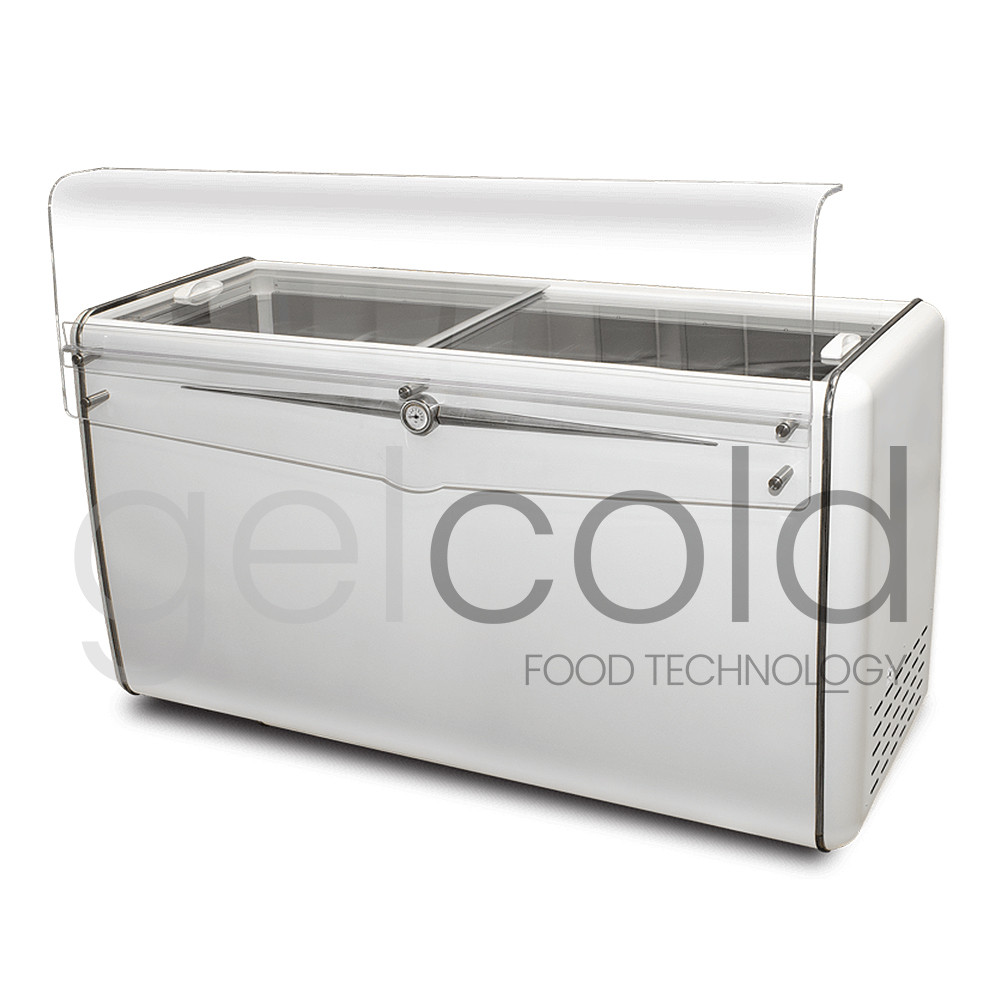 Mostrador de heladería para la venta por impulso de polos y helados Mostrador de heladería para la venta por impulso de polos y helados
