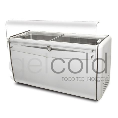 Mostrador de heladería para la venta por impulso de polos y helados