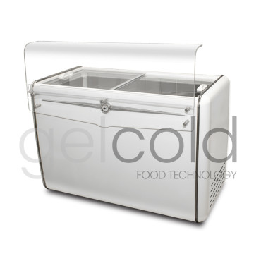 Mostrador de heladería para la venta por impulso de polos y helados