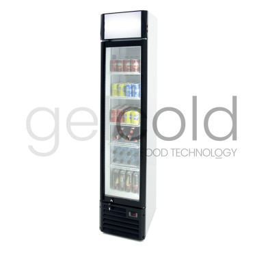 Armario expositor refrigerado para bebidas formato slim.