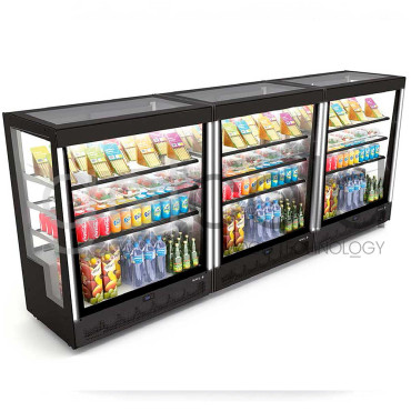 Vitrina expositora recta Pak R