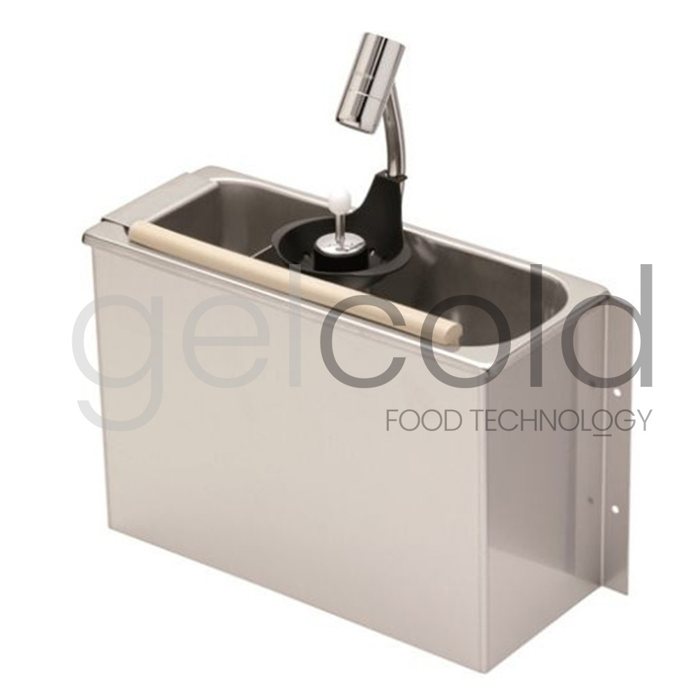 Lavaporcionador ducha simple profesional de heladería