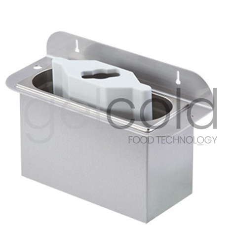 Dispositivo de lavado y aclarado para espátulas y cucharas.