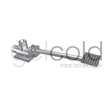 Pedal de un agua 1/2 M-M de 1/2" para lavaporcionador de heladerías.